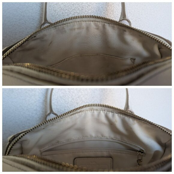 Coach Mini Bennett Satchel In Crossgrain Leather Cream/Chalk Gold K1457-F33329 - Picture 12 of 12